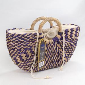 ShelterCast Water Hyacinth Hand Bag Women Stylish Bag With liner, drawstrings and Top Handle