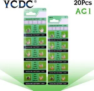 Cheap 49%off Sale 20pcs/lot for 364 SR621SW AG1 LR621 SR621 164 LR60 L621 1.55V Button Cell Coin Battery Swiss Watch