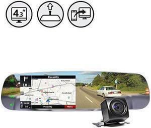 G-Series Backup Camera System with Frameless Mirror Monitor and Mirrorlink, 33' Cable