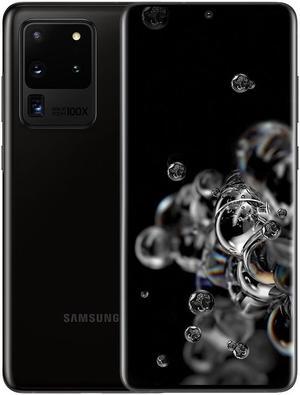 Samsung Galaxy S20 Ultra 5G 128GB 12GB RAM | SM-G988U | ONLY SUPPORT AT&T and T-MOBILE NETWORK CARRIERS | Cosmic Black