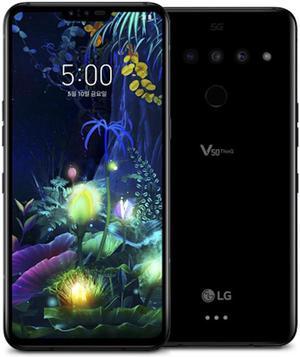 LG V50 ThinQ 4G LMV500N Cell Phone 128GB 6GB RAM 64 Single Screen US Compatible GSM Only Unlocked  Aurora Black