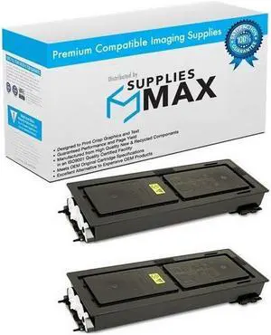 SuppliesMAX Compatible Replacement for Kyocera Mita KM-2540/KM-2560/KM-3040/KM-3060 Toner Cartridge (2/PK-20000 Page Yield) (TK-677) (1T02H00CS0_2PK)