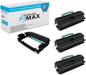 SuppliesMAX Compatible Replacement for Dell 1720/1720DN Drum/High Yield Toner Value Combo Pack (1-Drum Unit/3-Toners) (310-8710_1PK/GP299_3PKVB)