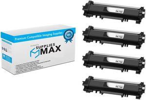 SuppliesMAX Compatible Replacement for Brother DCP-L2510/L2550/HL-L2310/L2350/L2370/L2395/MFC-L2710/L2730/L2750 Toner Cartridge (4/PK-3000 Page Yield) (TN-730_4PK)
