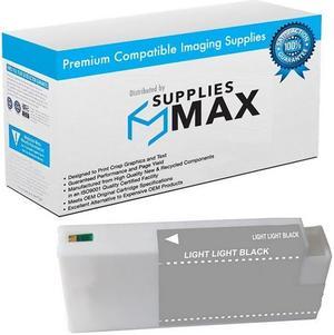 SuppliesMAX  Replacement for Stylus Pro 7700/7900/9700/9900/WT-7900 Light Light Black Wide Format Inkjet (350 ML) (T596900)