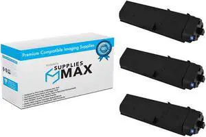 SuppliesMAX Compatible Replacement for Kyocera Mita ECOSYS M2135dn/M2635dn/M2735dw/P2235dn/P2235dw Black Toner Cartridge (3/PK-3000 Page Yield) (TK-1150_3PK)