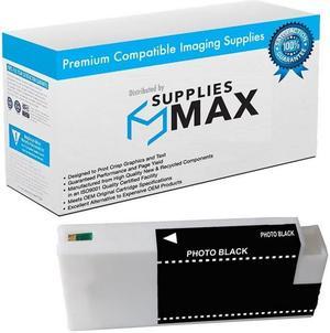 SuppliesMAX  Replacement for Stylus Pro 7700/7900/9700/9900/WT-7900 Photo Black Wide Format Inkjet (350 ML) (T642100)