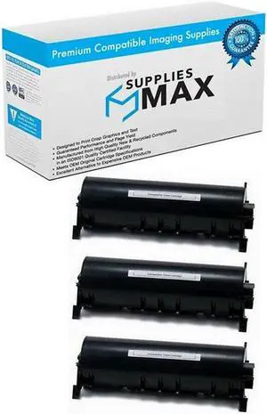 SuppliesMAX Compatible Replacement for Panasonic KX-FLB801/KX-FLB811 Toner Cartridge (3/PK-5000 Page Yield) (KX-FA87_3PK)
