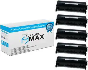 SuppliesMAX Compatible Replacement for Panasonic KX-FLB801/KX-FLB811 Toner Cartridge (5/PK-5000 Page Yield) (KX-FA87_5PK)
