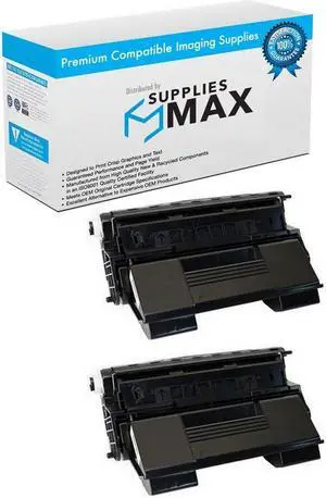 SuppliesMAX Compatible Replacement for Okidata B6300DN/B6300N/B6300NMX High Yield Toner Cartridge (2/PK-17000 Page Yield) (52114502_2PK) SuppliesMAX Compatible Replacement for Okidata B6300DN/B6300N/B6300NMX High Yield Toner Cartridge (2/PK-17000 Page Yield) (52114502_2PK)