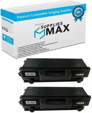 SuppliesMAX  Replacement for Phaser 3330/WC-3335DNI/3345DNI Standard Yield Toner Cartridge (2/PK-2600 Page Yield) (106R03623SY_2PK)