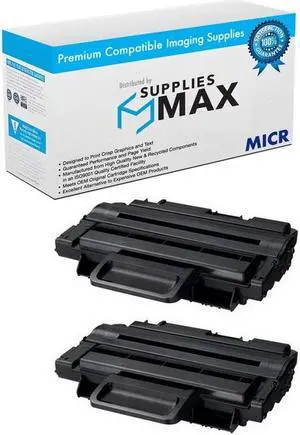 SuppliesMAX Compatible MICR Replacement for Samsung ML-2450/ML-2850/ML-2851ND Toner Cartridge (2/PK-5000 Page Yield) (ML-P2850B) SuppliesMAX Compatible MICR Replacement for Samsung ML-2450/ML-2850/ML-2851ND Toner Cartridge (2/PK-5000 Page Yield) (ML-P2850B)