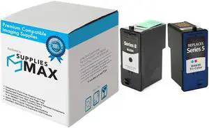 SuppliesMAX  Replacement for Dell 946/A946 High Yield Inkjet Combo Pack (Black/Color) (Series 5/Series 8) (310-8234_1PK/310-5884_1PKMP)
