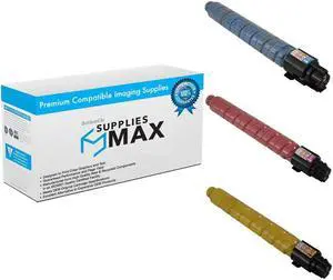 SuppliesMAX Compatible Replacement for Ricoh IM-C300/IM-300F/IM-C400F/IM-C400SRF Toner Cartridge Combo Pack (C/M/Y) (TYPE IM-C300) (84238CMY)