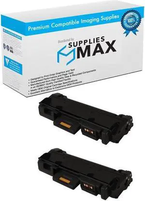 SuppliesMAX  Replacement for B205/B210/B215 Black High Yield Toner Cartridge (2/PK-3000 Page Yield) (106R04347_2PK)