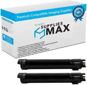 SuppliesMAX  Replacement for B7025/B7030/B7035 Black High Yield Toner Cartridge (2/PK-31000 Page Yield) (106R03394_2PK)