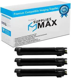 SuppliesMAX  Replacement for B7025/B7030/B7035 Black High Yield Toner Cartridge (3/PK-31000 Page Yield) (106R03394_3PK)