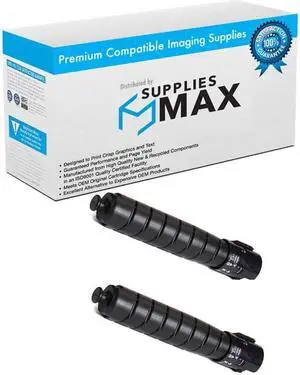 SuppliesMAX  Replacement for Versalink C8000DT/C8000W Black High Yield Toner Cartridge (2/PK-20900 Page Yield) (106R04049_2PK)