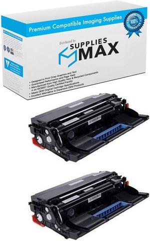 SuppliesMAX Compatible Replacement for Lexmark B2650/MB2650//MS-321/421/521/621/622/MX-321/421/521/522/622/XM-1242/3252 Series Imaging Drum Unit (2/PK-60000 Page Yield) (56F0Z0E_2PK)
