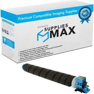 SuppliesMAX Compatible Replacement for Copystar CS-3252CI/CS-3253CI Cyan Toner Cartridge (15000 Page Yield) (TK-8339C) (1T02RLCUS0)