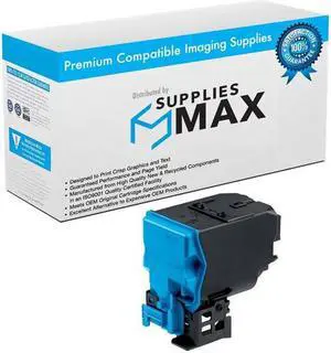 SuppliesMAX Compatible Replacement for Konica Minolta bizhub C3100P Cyan Toner Cartridge (6000 Page Yield) (TNP50C) (A0X54D7)