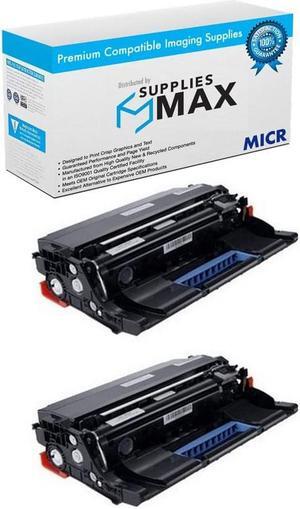 SuppliesMAX Compatible MICR Replacement for Lexmark B2650/MB2650//MS-321/421/521/621/622/MX-321/421/521/522/622/XM-1242/3252 Series Imaging Drum Unit (2/PK-60000 Page Yield) (56F0ZA0_2PK)