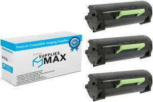 SuppliesMAX Compatible Replacement for Lexmark MS-521/MS-621/MS-622/MX-521/MX-522/MX-622 Series GSA Ultra High Yield Toner Cartridge (3/PK-25000 Page Yield) (56F0U0G_3PK)