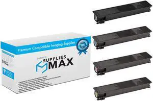 SuppliesMAX Compatible Replacement for Toshiba e-STUDIO 2555C/3055C/3555C/4555C/5055C Toner Cartridge Combo Pack (BK/C/M/Y) (T-FC50EBCMY)