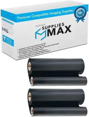 SuppliesMAX Compatible Replacement for Nukote B404 Fax Imaging Film (2/PK-650 Page Yield) - Replacement to Panasonic KX-FA133 / KX-FA134