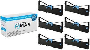 SuppliesMAX Compatible Replacement for IBM 4683 Model 3/4/4693 Model 4R/4694 Model 4R Black P.O.S. Printer Ribbons (6/PK) (1040900)