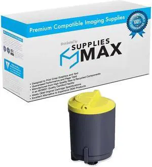 SuppliesMAX  Replacement for Phaser 6110/6110-MFP/6110N/6220-MFP Yellow Toner Cartridge (1000 Page Yield) (106R01273)