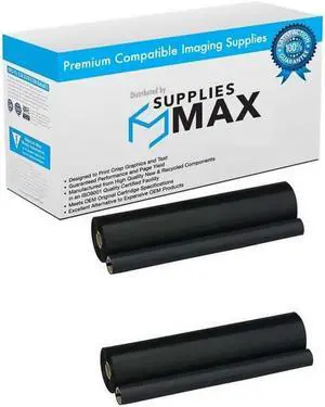SuppliesMAX Compatible Replacement for Brother IntelliFax 900/950M/980M/1000P/1500M Fax Imaging Film (2/PK-800 Page Yield) (PC-92RF)