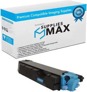 SuppliesMAX Compatible Replacement for Kyocera Mita ECOSYS M6630cidn/ECOSYS P6230cdn Cyan Toner Cartridge (6000 Page Yield) (TK-5272C) (1T02TVCUS0)