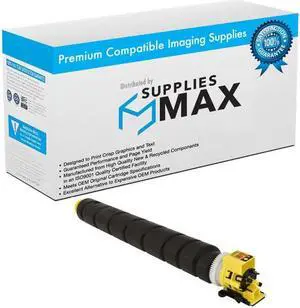 SuppliesMAX Compatible Replacement for Kyocera Mita TASKalfa 5052CI/5053CI/6052CI/6053CI Yellow Toner Cartridge (20000 Page Yield) (TK-8517Y) (TK-8519Y)