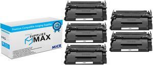 SuppliesMAX Compatible Replacement for Troy MICR M507DN/M528C/M528F Secure MICR Secure Toner Cartridge (5/PK-5000 Page Yield) (02-81680-500_5PK)