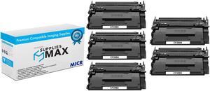 SuppliesMAX Compatible Replacement for Troy MICR M507DN/M528C/M528F Secure MICR Secure High Yield Toner Cartridge (5/PK-10000 Page Yield) (02-81681-500_5PK)