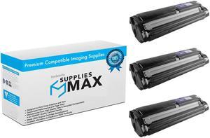 SuppliesMAX Compatible Replacement for QMS Magicolor 2300DL/2300W/2350EN Black Toner Cartridge (3/PK-4500 Page Yield) (1710517-005_3PK)
