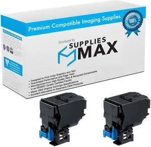 SuppliesMAX Compatible Replacement for Konica Minolta bizhub C3100P Black Toner Cartridge (2/PK-6000 Page Yield) (TNP50K) (A0X5134_2PK)