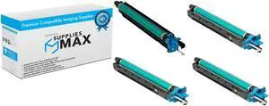 SuppliesMAX Compatible Replacement for Konica Minolta bizhub C224/C224e/C284/C284e/C354/C364e/C454/C454e/C554/C554e Drum Unit Combo Pack (BK/C/M/Y) (DR-512MP)