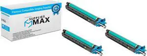 SuppliesMAX Compatible Replacement for Konica Minolta bizhub C224/C224e/C284/C284e/C354/C364e/C454/C454e/C554/C554e Drum Unit Combo Pack (C/M/Y) (DR-512CMY)