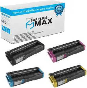 SuppliesMAX Compatible Replacement for Kyocera Mita FS-C1020MFP Toner Cartridge Combo Pack (BK/C/M/Y) (1T05JK0US0MP)