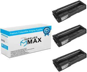 SuppliesMAX Compatible Replacement for Kyocera Mita FS-C1020MFP Black Toner Cartridge (3/PK-6500 Page Yield) (TK-150K_3PK)