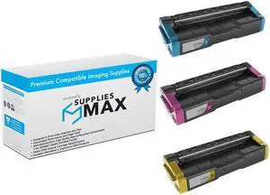 SuppliesMAX Compatible Replacement for Kyocera Mita FS-C1020MFP Toner Cartridge Combo Pack (C/M/Y) (TK-152CMY)