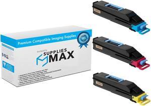 SuppliesMAX Compatible Replacement for Kyocera Mita FS-C8500DN Toner Cartridge Combo Pack (C/M/Y) (TK-882CMY)