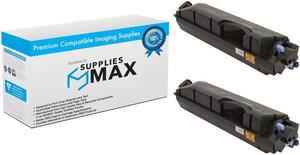 SuppliesMAX Compatible Replacement for Kyocera Mita ECOSYS M6630cidn/ECOSYS P6230cdn Black Toner Cartridge (2/PK-8000 Page Yield) (TK-5270K_2PK)