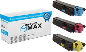 SuppliesMAX Compatible Replacement for Kyocera Mita ECOSYS M6630cidn/ECOSYS P6230cdn Toner Cartridge Combo Pack (C/M/Y) (TK-5272CMY)