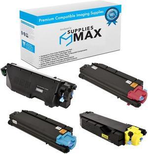 SuppliesMAX Compatible Replacement for Kyocera Mita ECOSYS M6235cidn/M6635cidn/P6235cdn Toner Cartridge Combo Pack (BK/C/M/Y) (TK-5280BCMY)