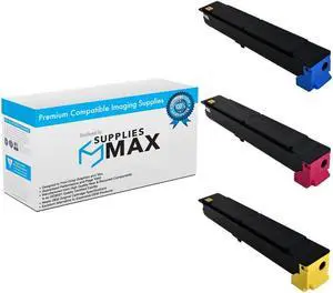 SuppliesMAX Compatible Replacement for Copystar CS-356CI/CS-358CI Toner Cartridge Combo Pack (C/M/Y) (1T02R50CMY)