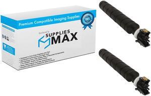 SuppliesMAX Compatible Replacement for Copystar CS-3252CI/CS-3253CI Black Toner Cartridge (2/PK-25000 Page Yield) (1T02RL0US0_2PK)