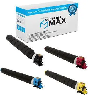 SuppliesMAX Compatible Replacement for Copystar CS-5052CI/5053CI/6052CI/6053CI Toner Cartridge Combo Pack (BK/C/M/Y) (1T02ND0BCMY)